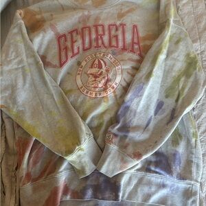 Georgia Tie-Dye Crewneck Sweatshirt - Multicolor